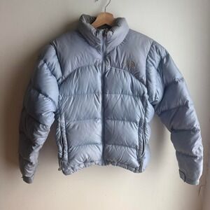The North Face Light Blue Puffer Jacket Size S